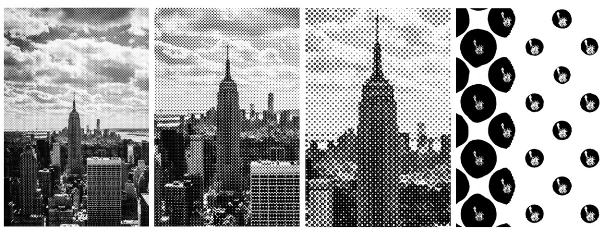 Beispielhafte Rasterung des Empire State Buidlings in New York.